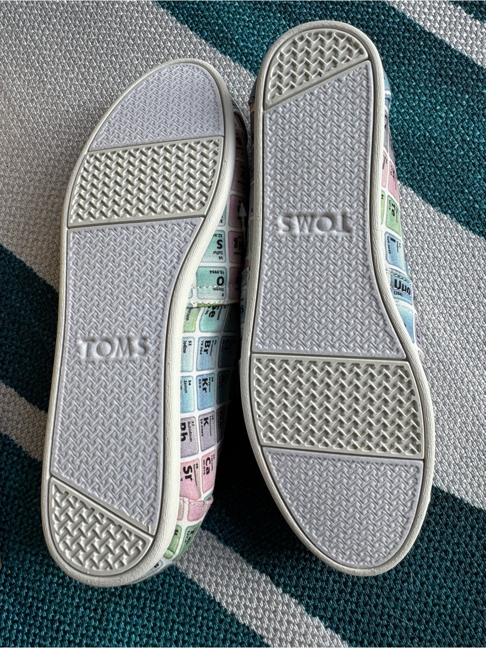 TOMS Women’s Slip-On Shoes in Pastel Periodic Table Print - Picture 3 of 4